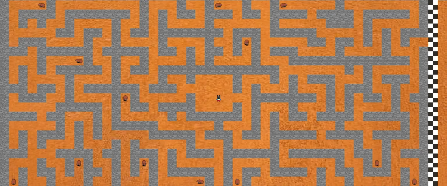 Screenshot of the game in player mode