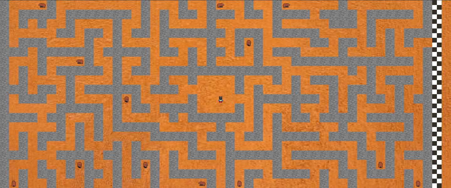 Screenshot of the game in player mode